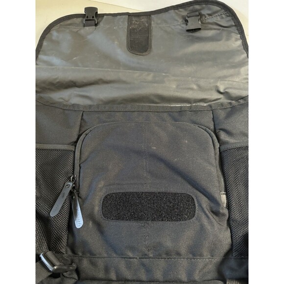 Vintage Nike Black Messenger Travel Shoulder Bag Cordura Nylon Crossbody Laptop - Picture 10 of 12